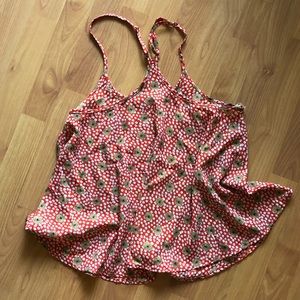 Flutter floral print top